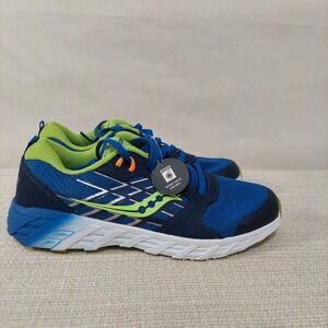 Saucony Kids Wind 2.0 Shoes Sneakers Blue/Green Size 5.5M